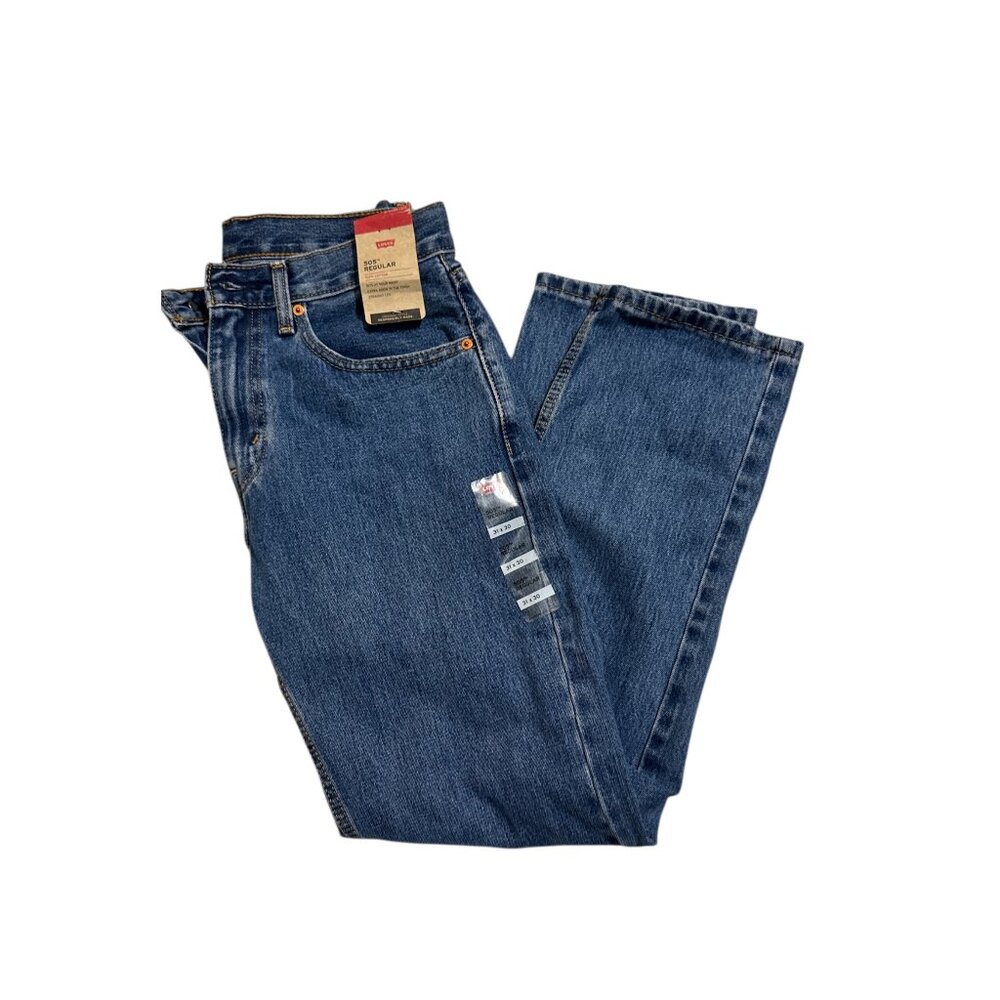 NWT Levi's 505 Regular Blue Relaxed Fit Jeans Classic Denim